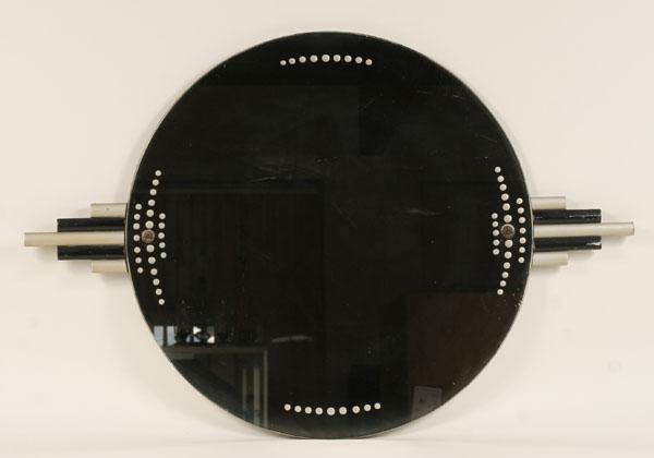 Deco circular mirror with alternating 50479