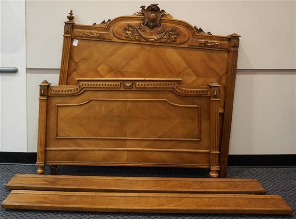 LOUIS XV STYLE FRUITWOOD BEDSTEAD