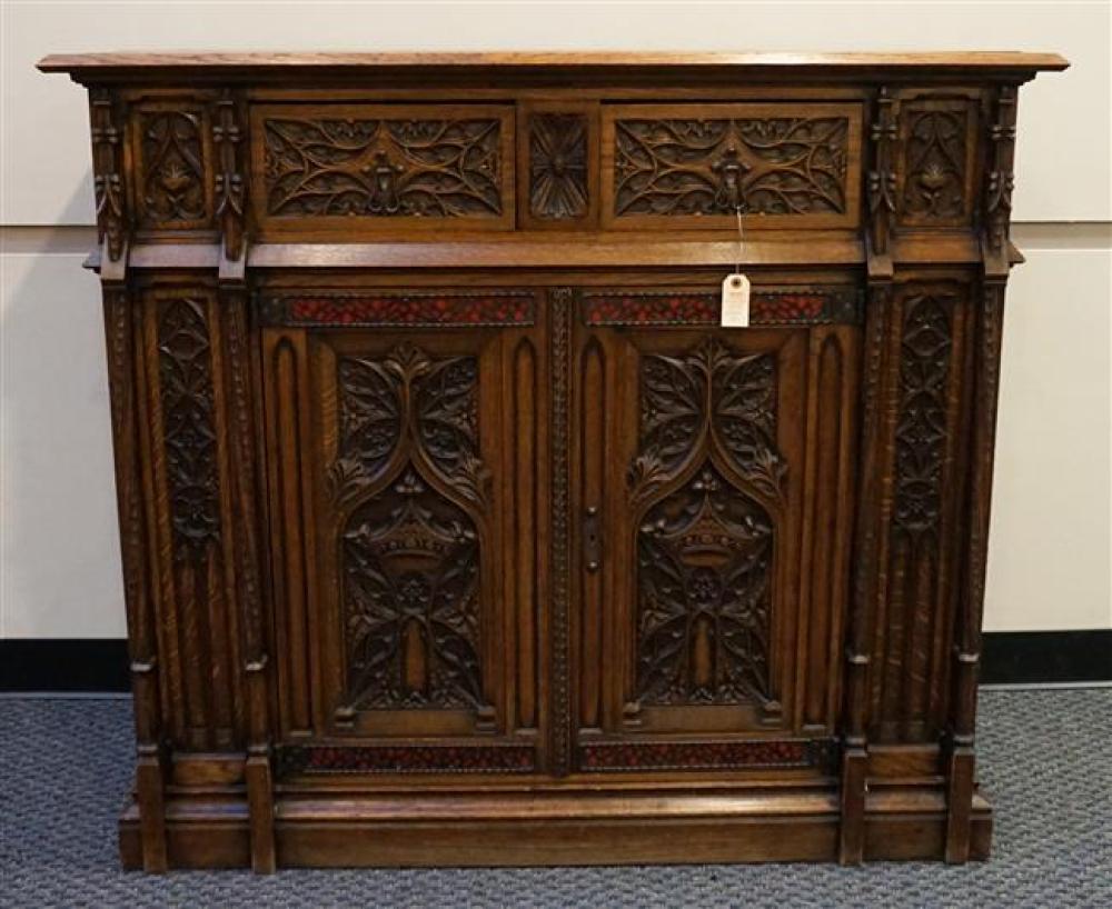 FRENCH RENAISSANCE STYLE OAK SIDE