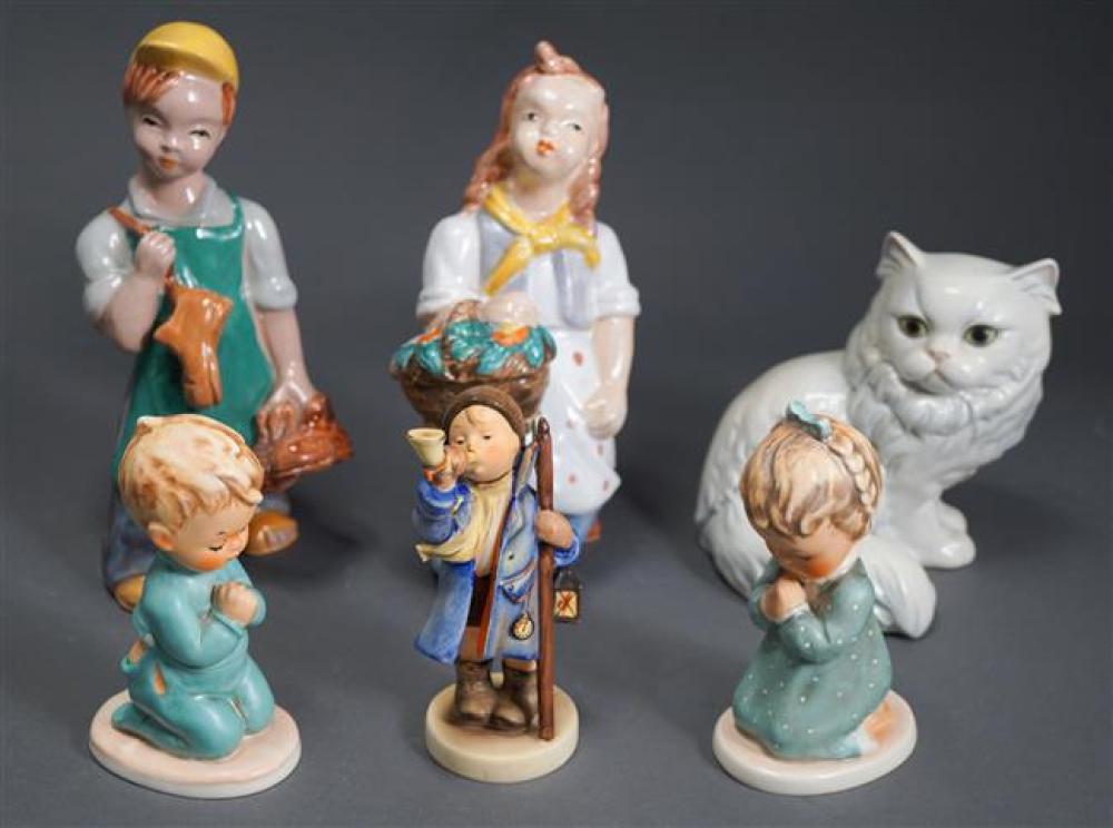 COLLECTION OF SIX GOEBEL AND OTHER PORCELAIN