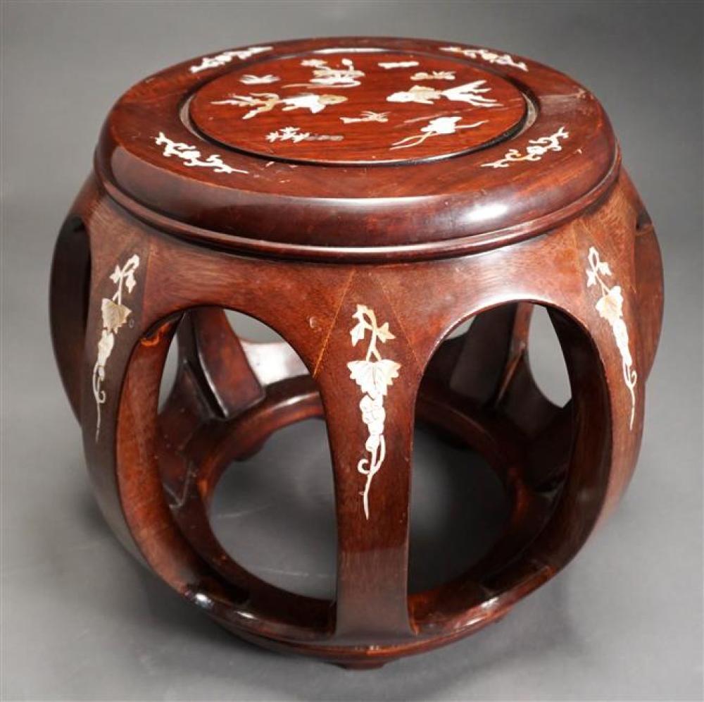 KOREAN MOTHER OF PEARL INLAID TEAK 322d35