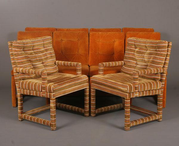 Ten Modern Spanish upholstered