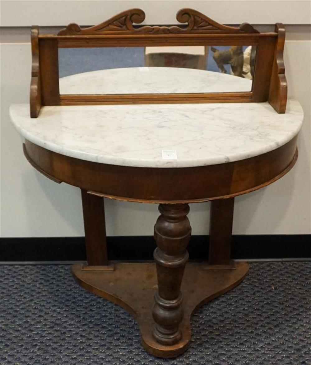 CLASSICAL STYLE WALNUT MARBLE TOP