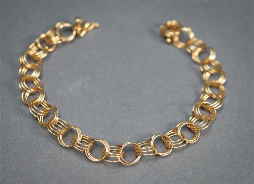 14-KARAT YELLOW-GOLD TRIPLE LINK