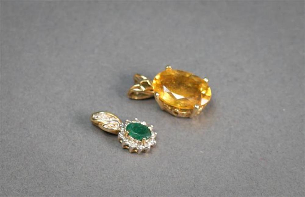 10-KARAT YELLOW-GOLD AND CITRINE