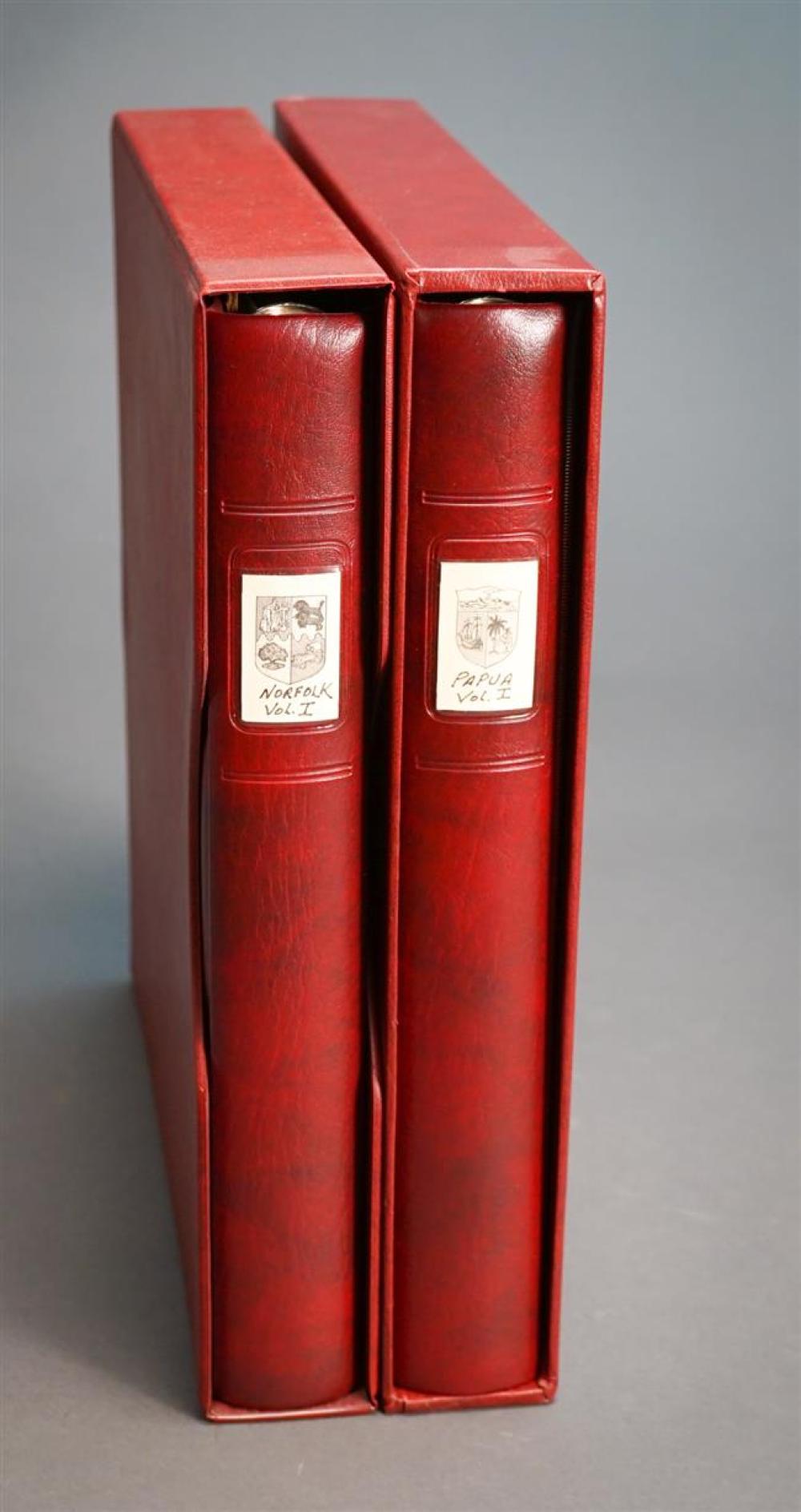 TWO STAMP ALBUMS CONSISTING OF  322dbf