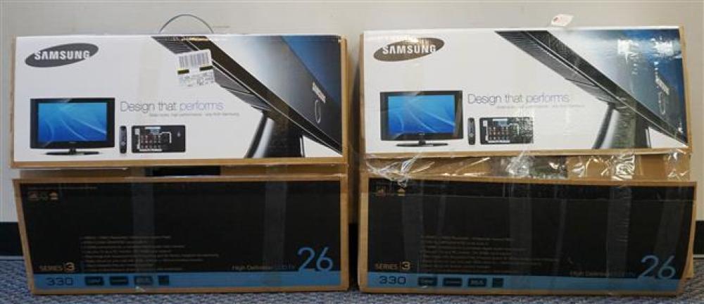 TWO SAMSUNG 26-INCH LCD TELEVISIONSTwo