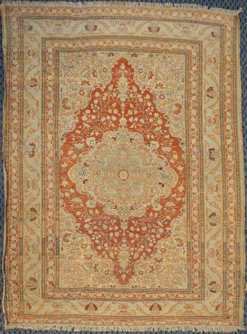 TABRIZ RUG, 5 FT 5 IN X 3 FT 10