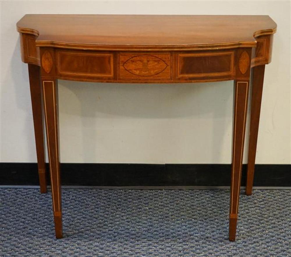 FEDERAL STYLE INLAID MAHOGANY CONSOLE