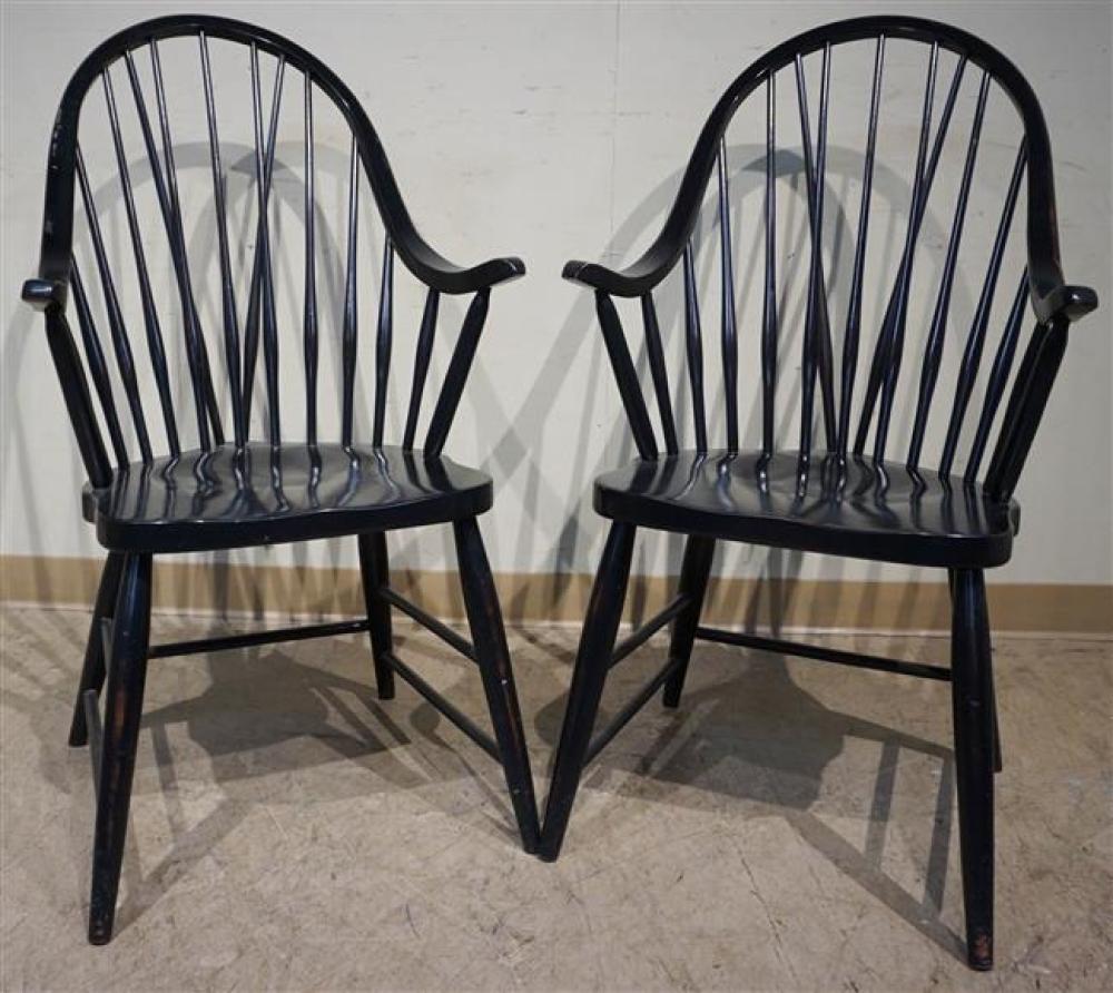 PAIR THOMASVILLE BLACK PAINTED