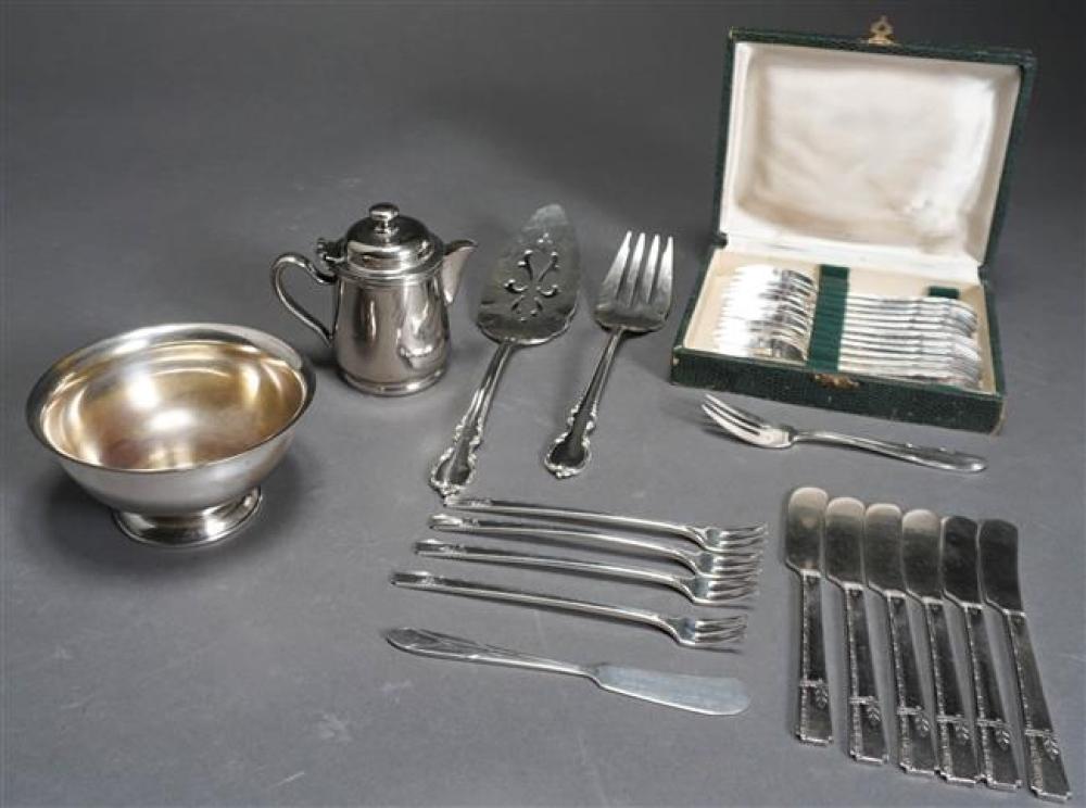 COLLECTION WITH SILVER PLATE FLATWARE 322f8c
