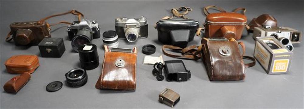 GROUP WITH NIKON, BROWNIE AND OTHER