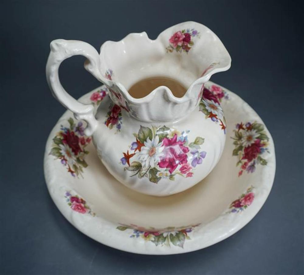 ENGLISH FLORAL DECORATED IRONSTONE