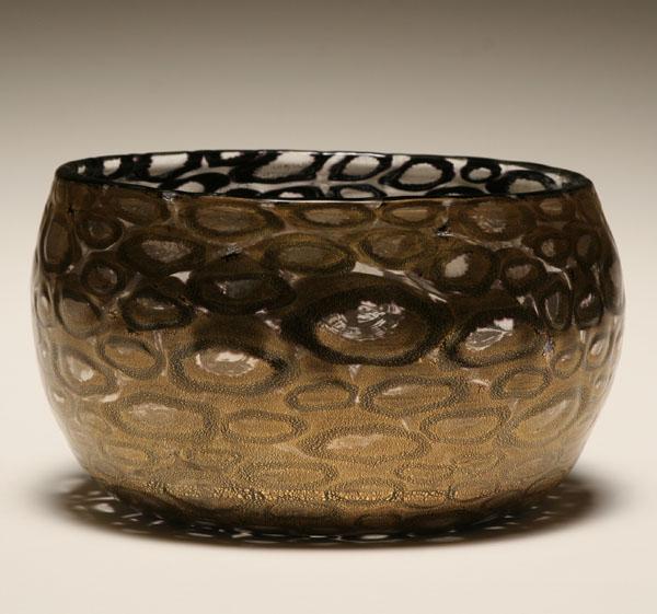 Eros Raffael Murano art glass bowl.