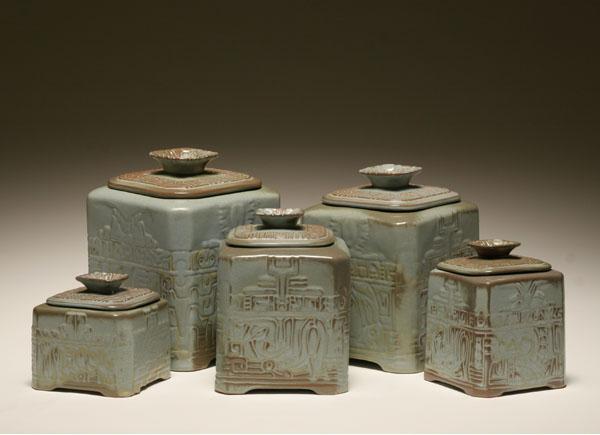 Frankoma art pottery cannisters  504d7