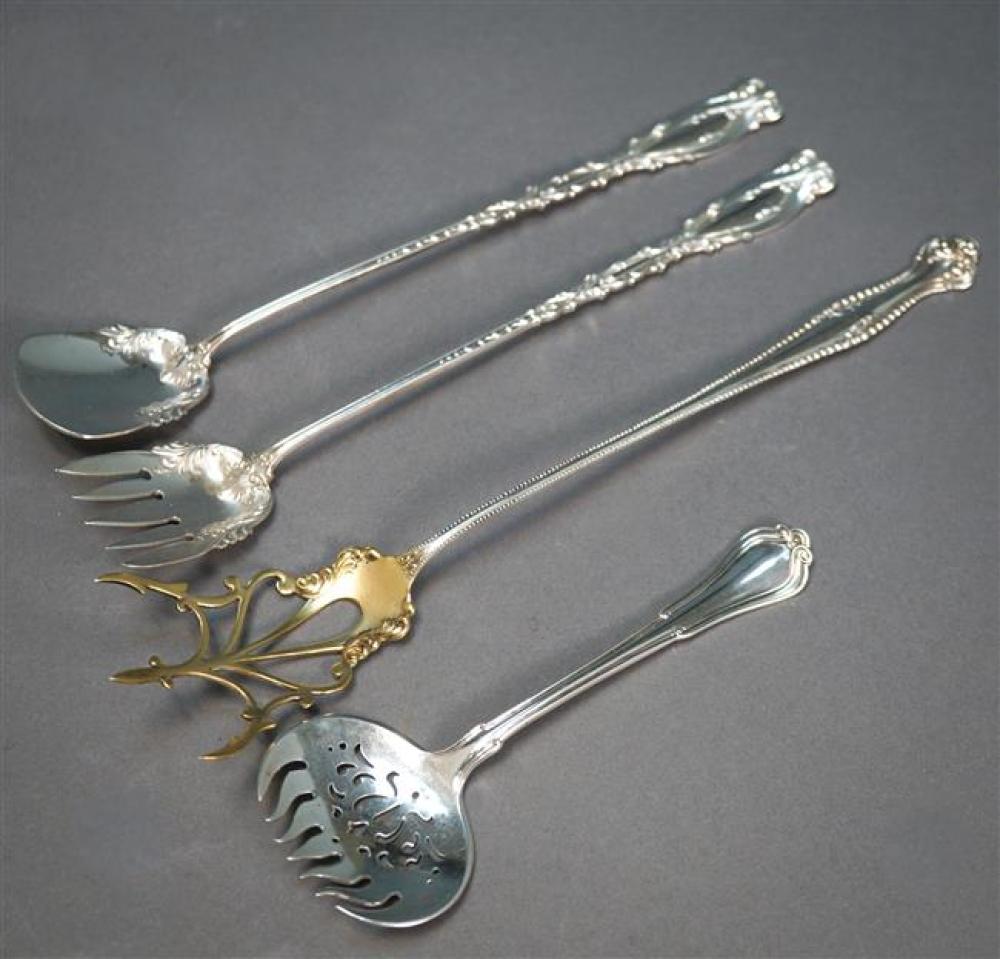 FOUR AMERICAN SILVER SERVERS, 4