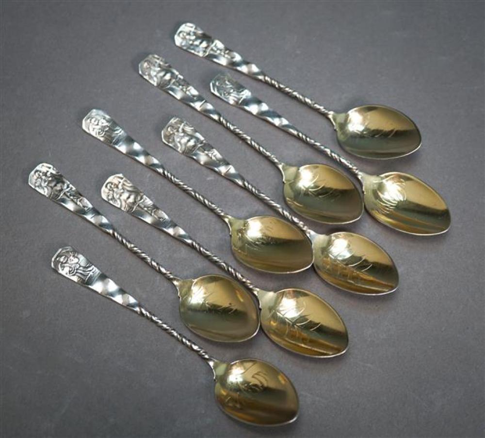 SET OF EIGHT WHITING STERLING SILVER 3230d6