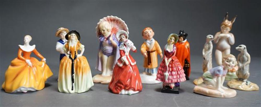 GROUP WITH TWELVE ROYAL DOULTON