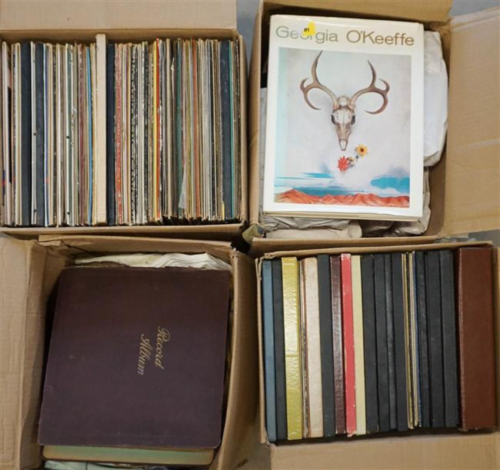 FOUR BOXES WITH LONG PLAYING RECORDSFour 32314c