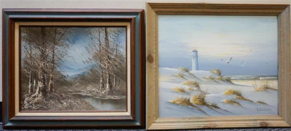 LIGHTHOUSE AND WINTER SCENE TWO 323174