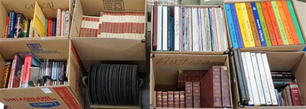 SEVEN BOXES WITH LONG PLAYING RECORDS,