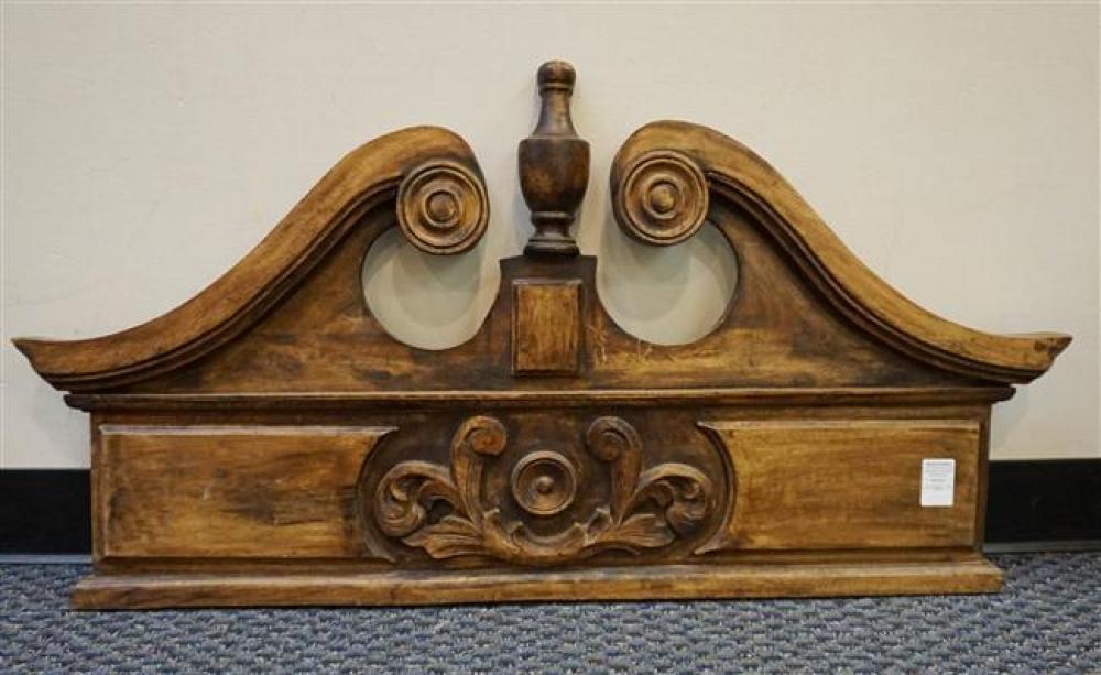 CARVED STAINED FRUITWOOD ARCHITECTURAL