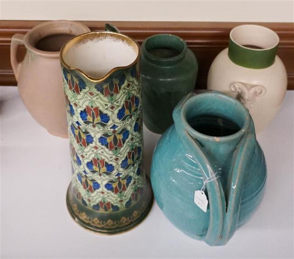 COLLECTION OF FIVE AMERICAN CERAMIC