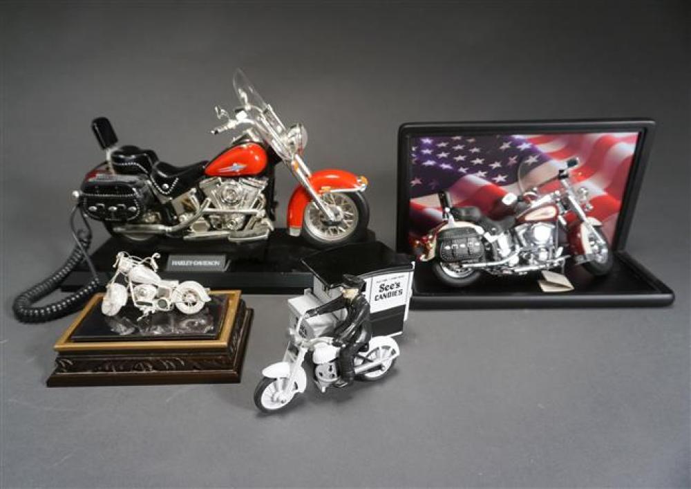 COLLECTION WITH FOUR HARLEY DAVIDSON