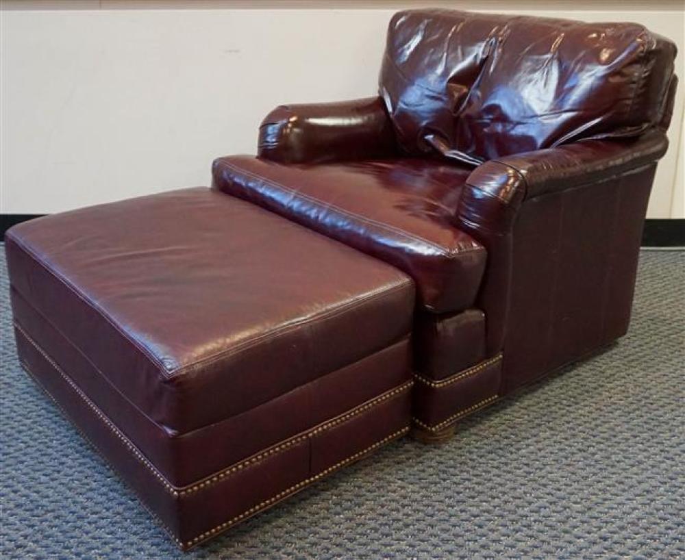 MODERN HICKORY CRAFT BURGUNDY LEATHER