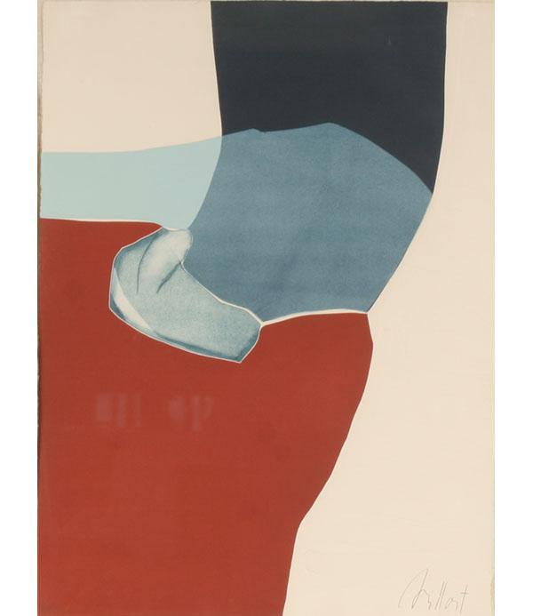 Modern abstract print; 30" x 22";