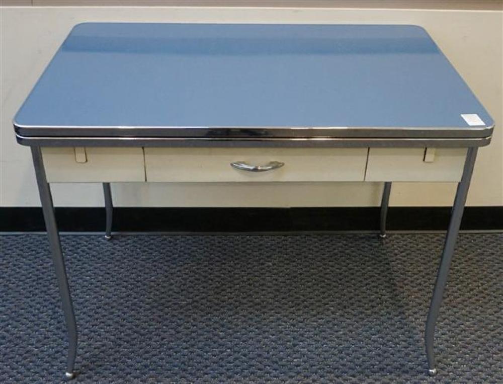 MID-CENTURY METAL TABLE DESK BY
