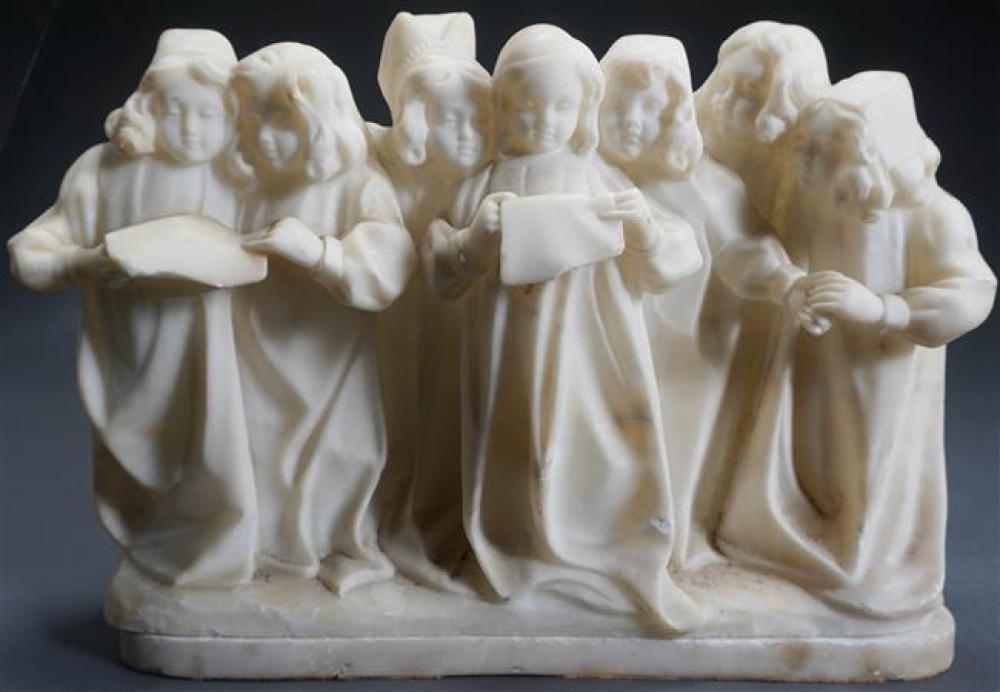 ITALIAN CARVED MARBLE FIGURAL GROUP 32337b