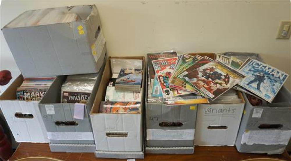 SIX BOXES WITH MARVEL DC AND OTHER 320c97