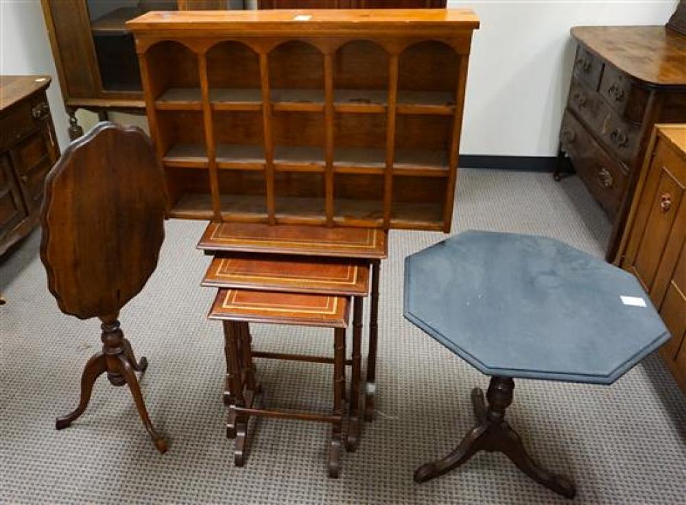 TWO EARLY AMERICAN STYLE MAHOGANY