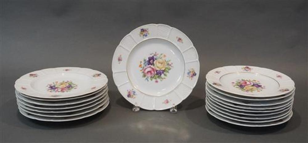 SET WITH EIGHT ROSENTHAL FLORAL 320cc4