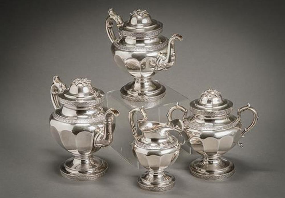 AMERICAN SILVER FOUR PIECE COFFEE 320d58