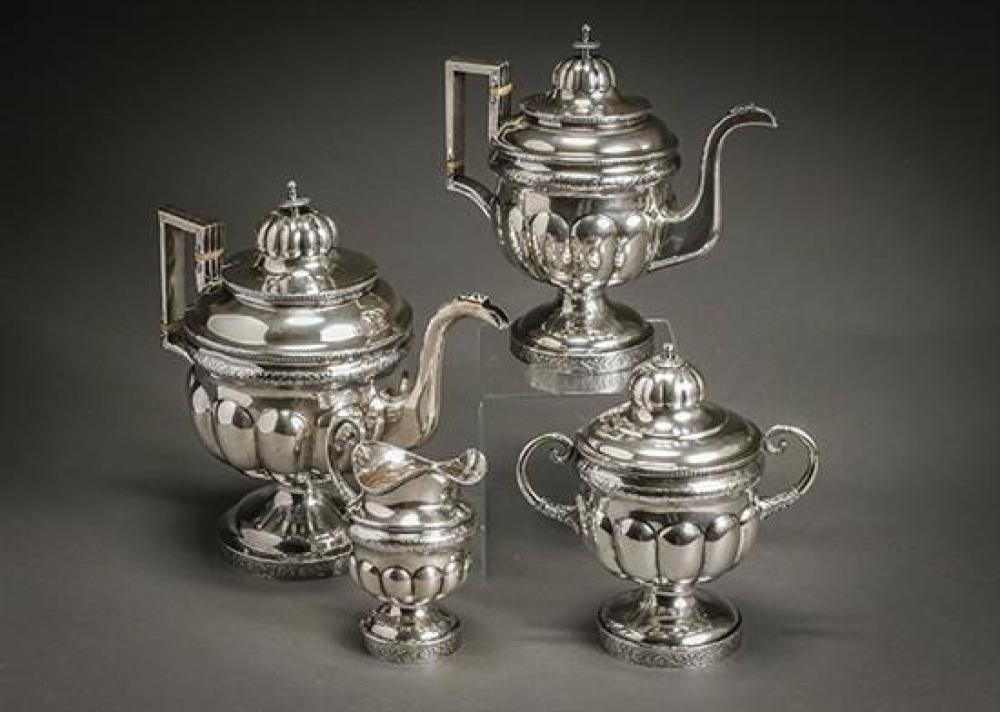 AMERICAN SILVER FOUR PIECE COFFEE 320d59
