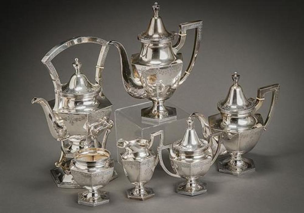 CHINESE EXPORT STERLING SIX PIECE 320d65