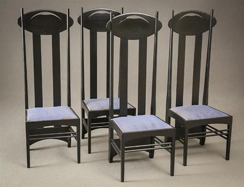 SIX CHARLES RENNIE MACKINTOSH EBONIZED