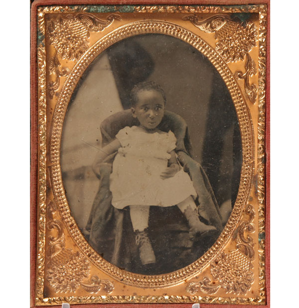 African American child ferrotype tintype 50161