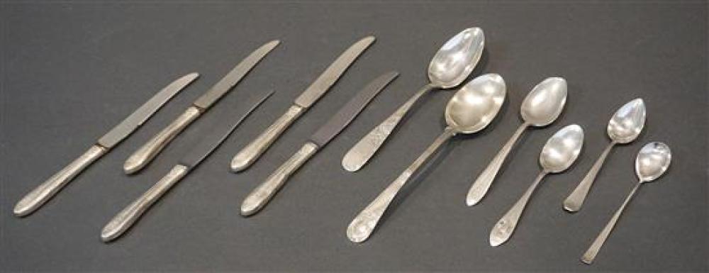 ELEVEN ASSORTED STERLING FLAT TABLE 320dea