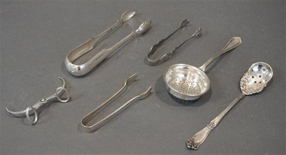 COLLECTION WITH SIX STERLING AND SILVER