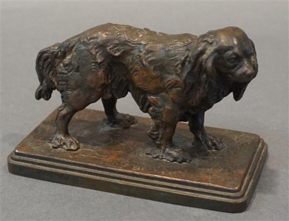 AFTER GERMAIN DENAY, SPANIEL, BRONZE