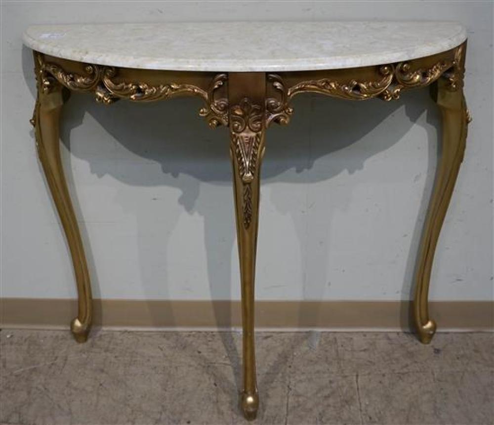 ROCOCO STLE GILTWOOD MARBLE TOP