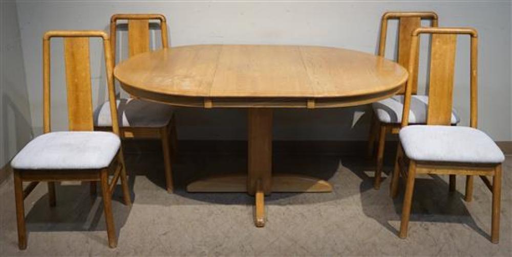 MID-CENTURY MODERN OAK DINING TABLE