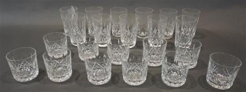 TWENTY-TWO WATERFORD CUT CRYSTAL