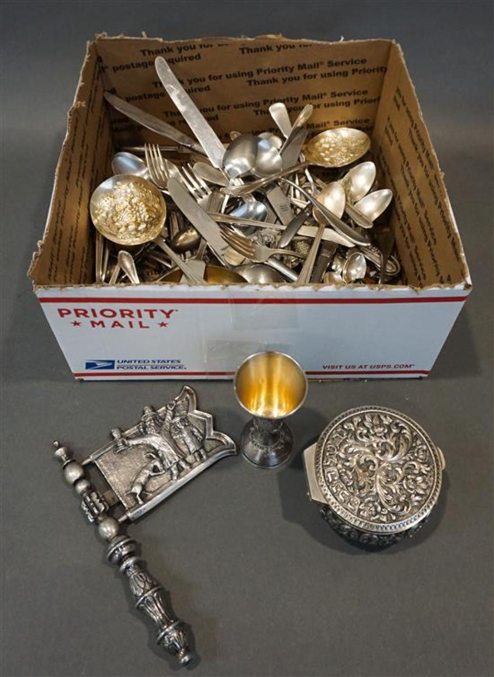COLLECTION WITH ASSORTED SILVER