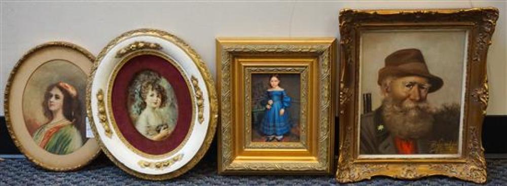 FOUR FRAMED ASSORTED WORKS OF ARTFour 320f8a