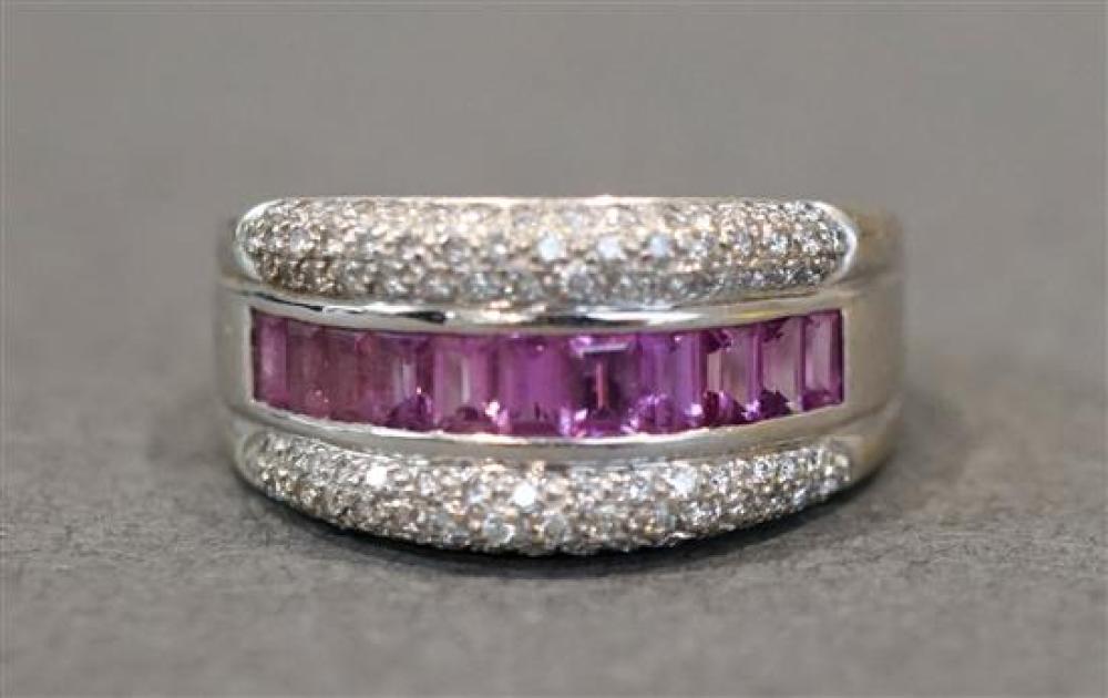 18 KARAT WHITE GOLD PINK SAPPHIRE 320fa4