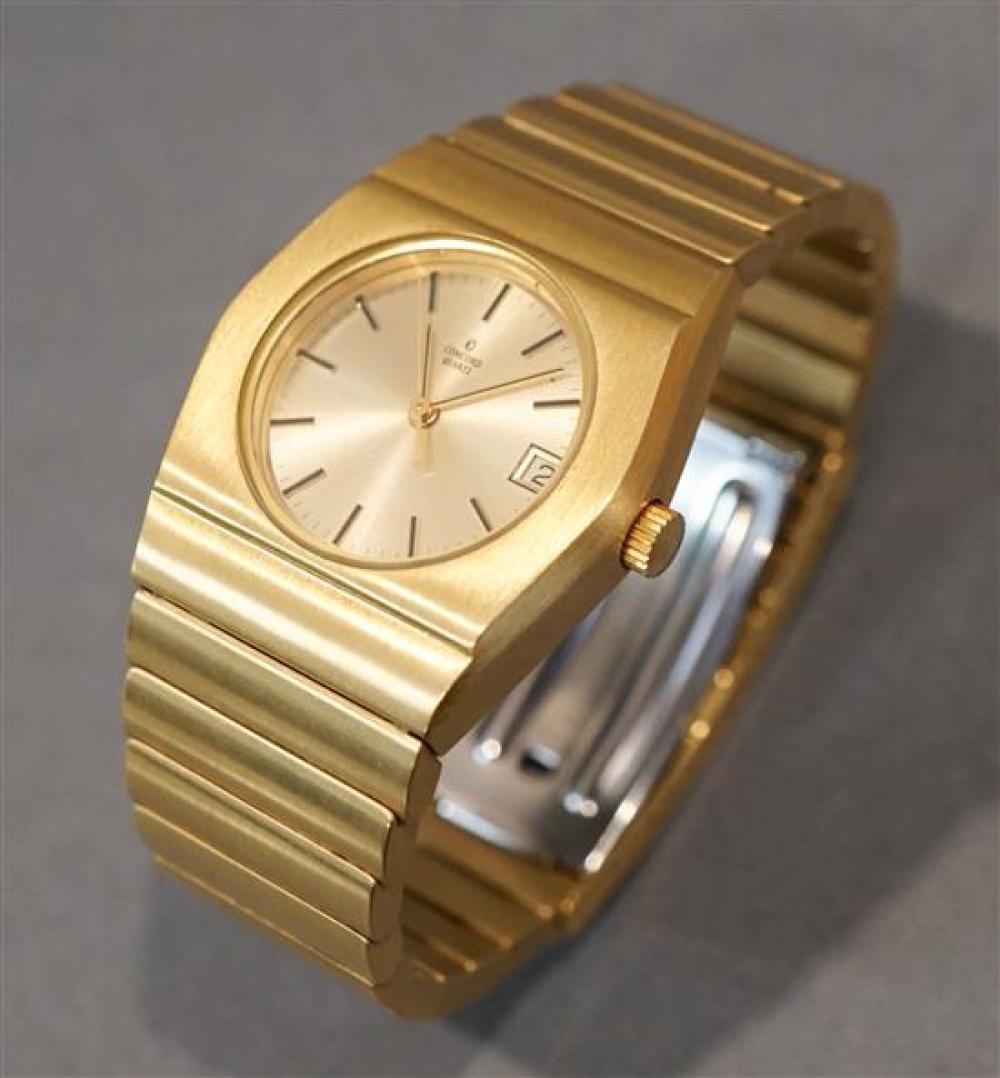 CONCORD QUARTZ GOLD TONE WRISTWATCH  320fc9